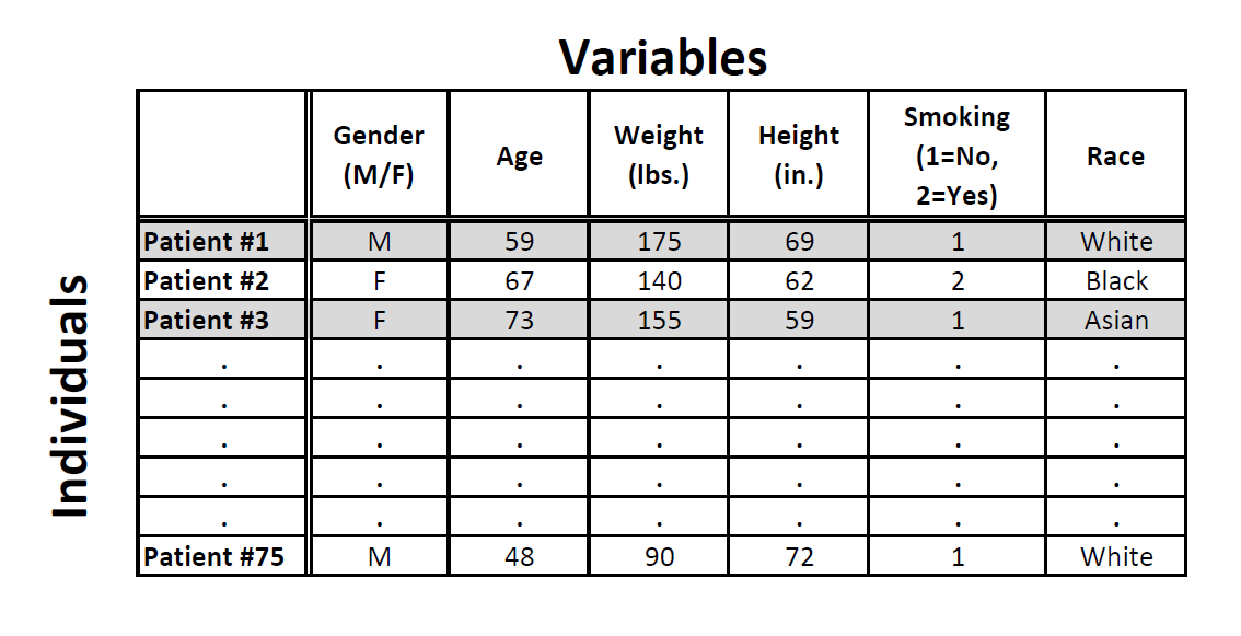 Data and Variables