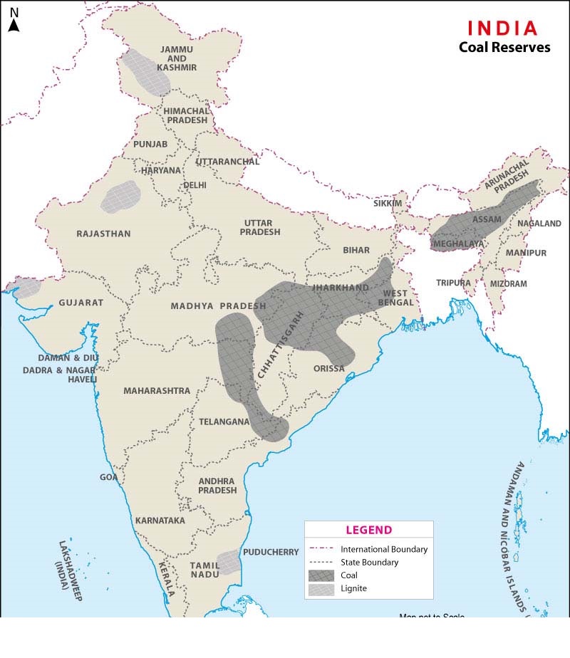  Coal reserves of India