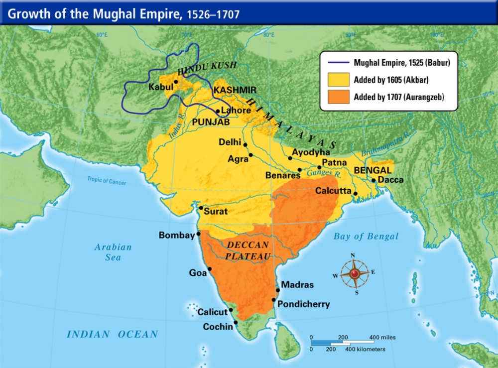 growth of mughal empire