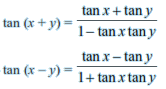 trignometric formulae