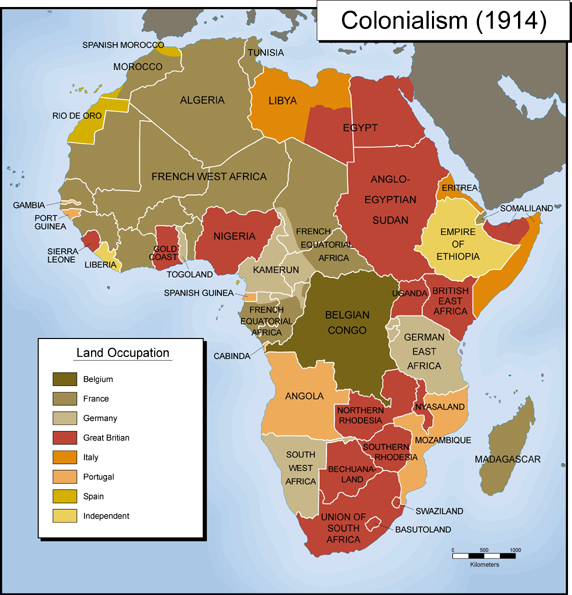 African colonization Map