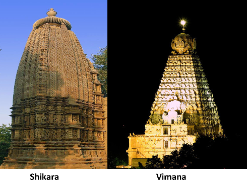 Shikhar of ancient Indian temples