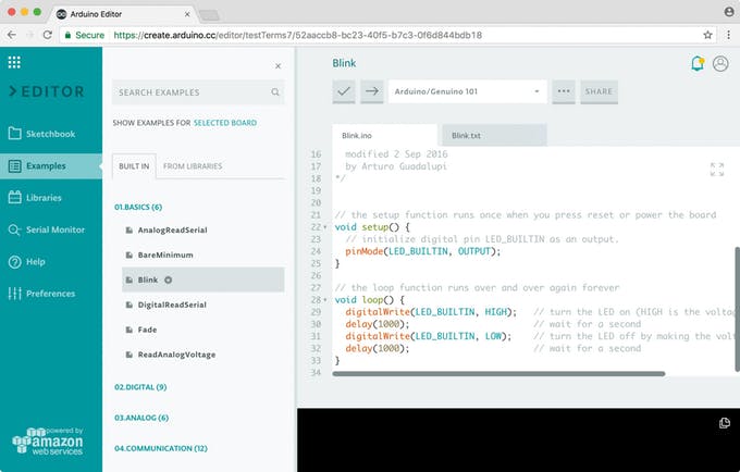 Arduino Web Editor IDE