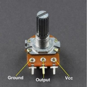 10k potentiometer connected to arduino uno board